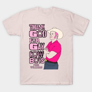 Thank God For Gay Cowboys Drawing T-Shirt